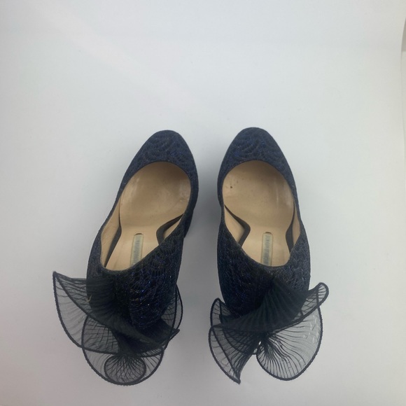 Nicholas Kirkwood Snakeskin Ruffle Platforms - Picture 2 of 10